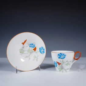 Shelley Porcelain Cup and Saucer Set, Morning Glory 2175