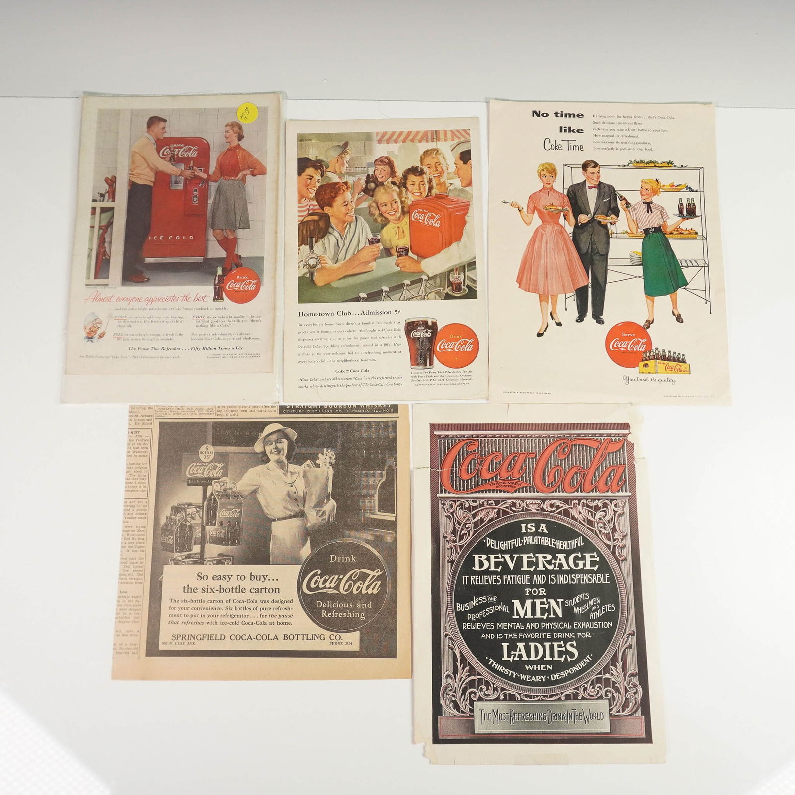 5pc Vintage Ephemera Coca Cola and Advertising Prints (1 of 10)