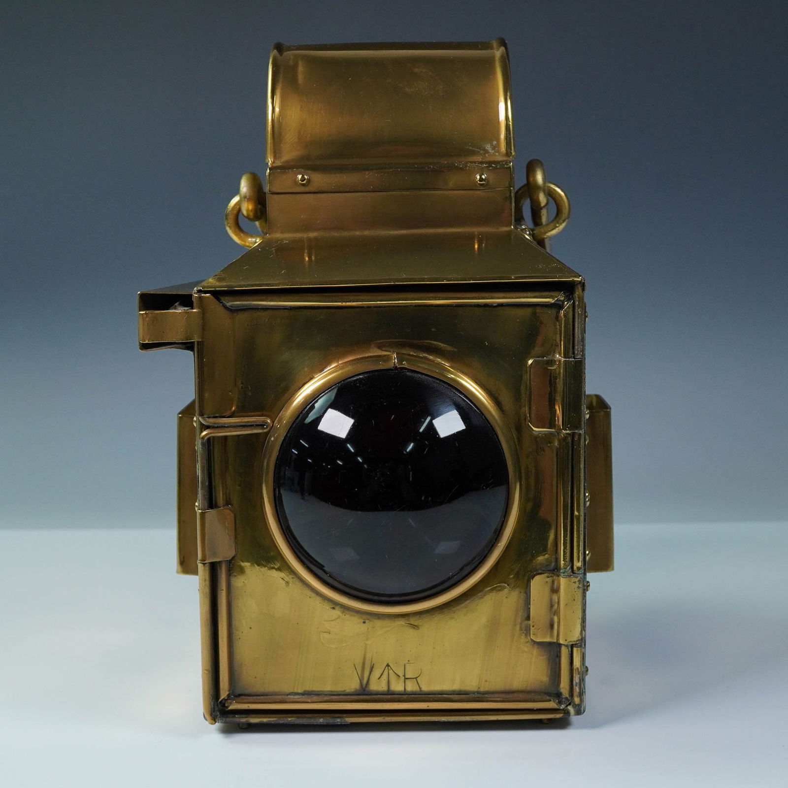Brass Bow Lantern with Bullseye Lenses (1 of 7)