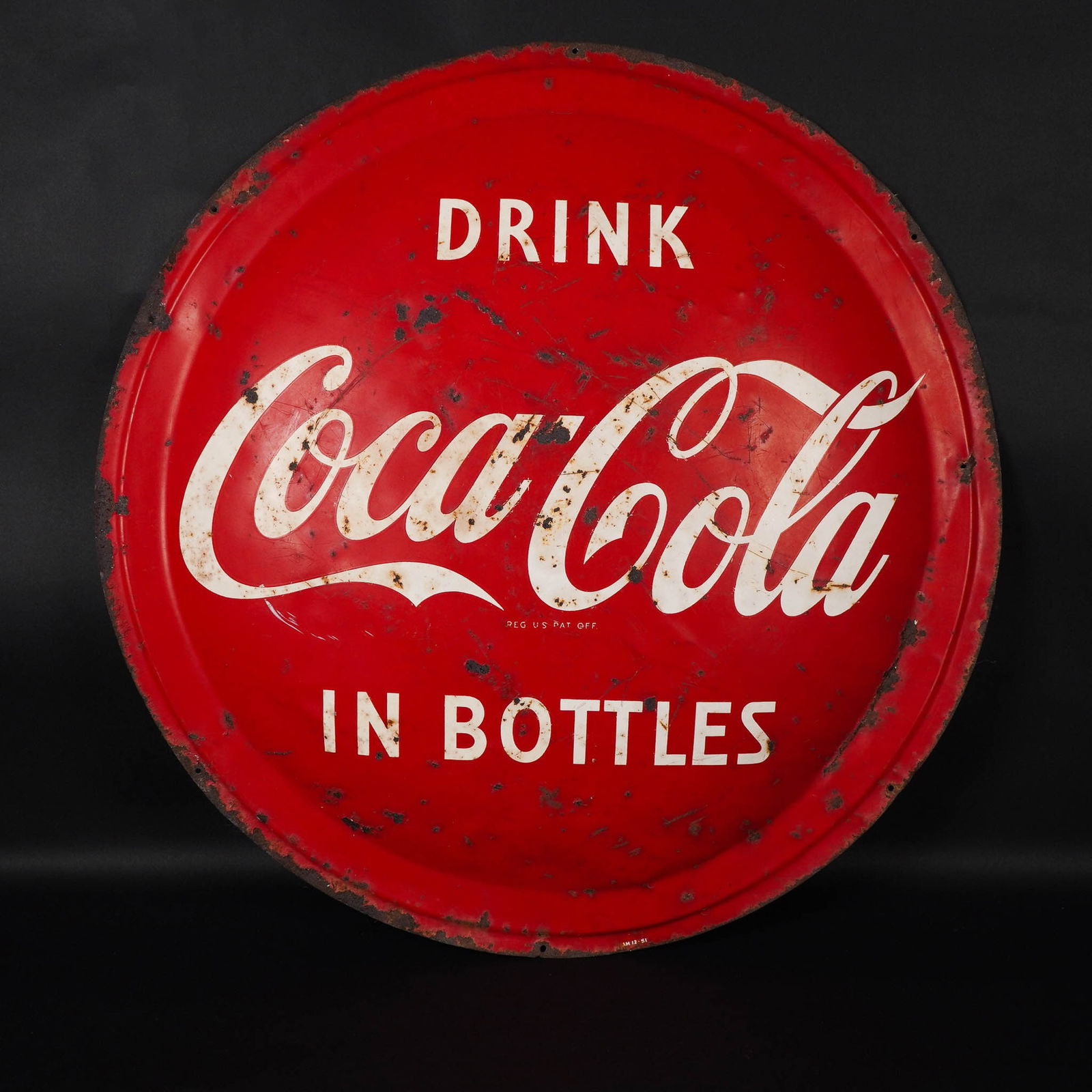Coca-Cola Metal Button Advertising Sign (1 of 4)