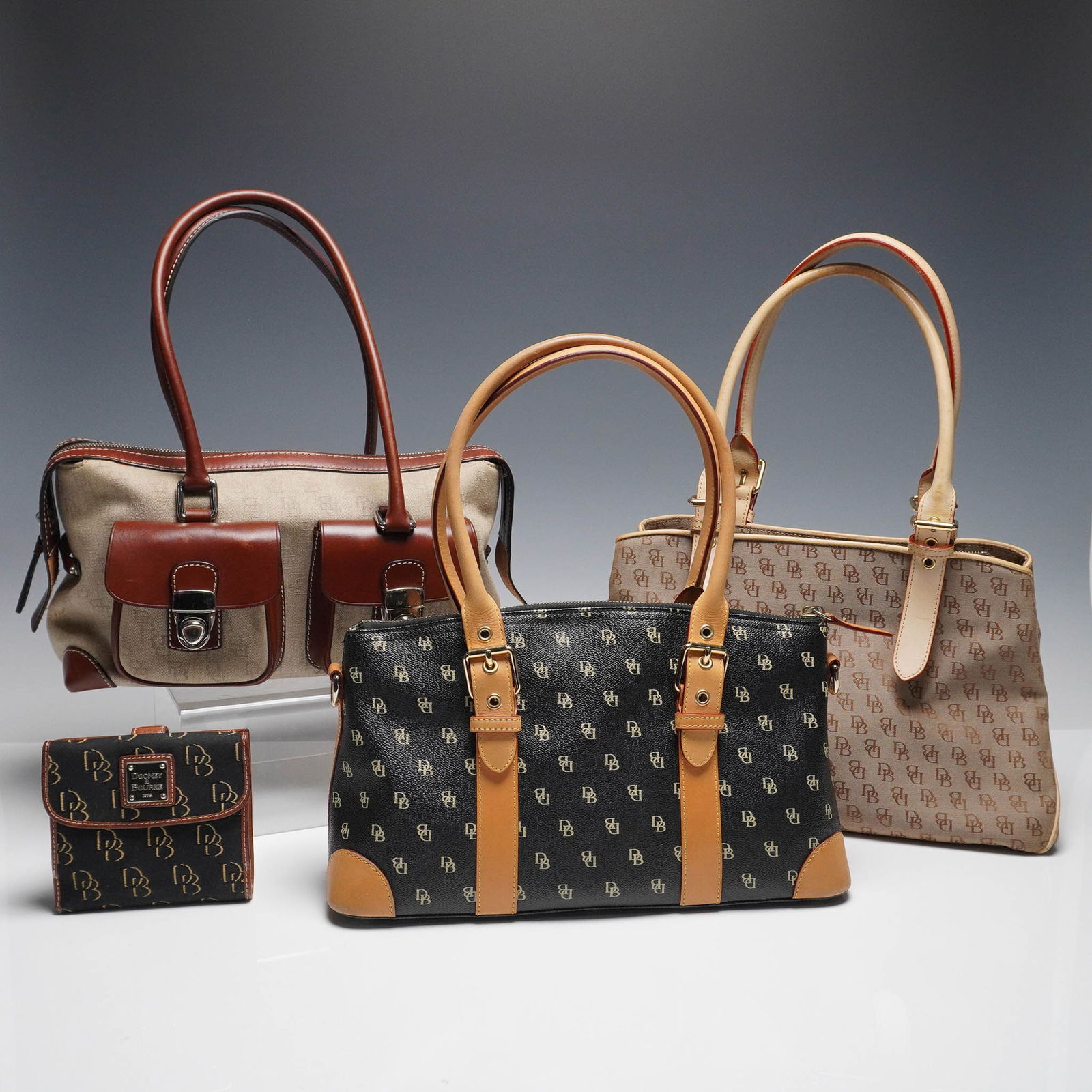 4pc Dooney & Bourke Handbags and Wallet Grouping (1 of 9)