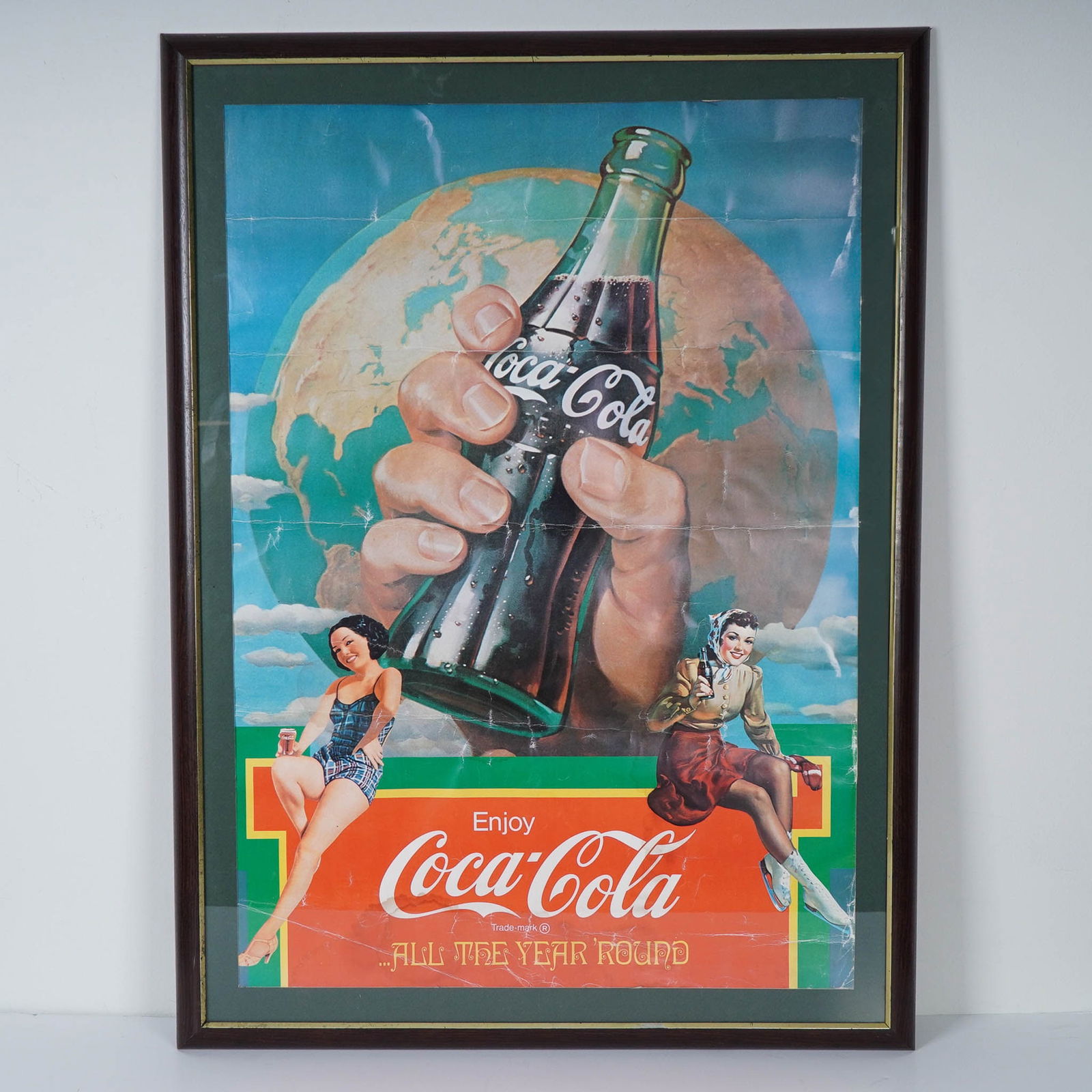 Coca-Cola Framed Poster, Enjoy Coca-Cola All The Year Round (1 of 5)