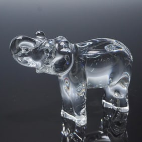 Baccarat Crystal Elephant Figurine