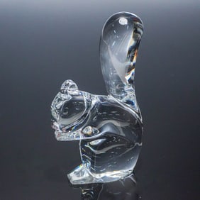 Baccarat Crystal Squirrel Figurine
