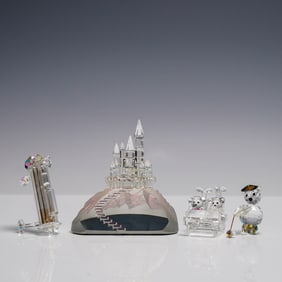 Crystal Figurines, The Crystal World Imperial Castle & Golf Themed Pieces