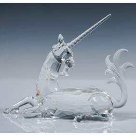 Swarovski Crystal Figurine, Unicorn with Base