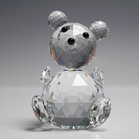 Swarovski Silver Crystal Large Bear Figurine