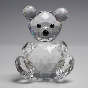 Swarovski Silver Crystal Small Bear Figurine