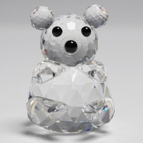 Swarovski Crystal Figurine, Mini Bear with Box