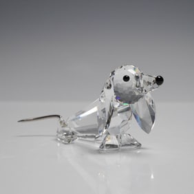 Swarovski Crystal Figurine, Dachshund Dog