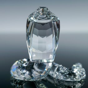 Swarovski Crystal Figurine, Cobra Snake with Original Box