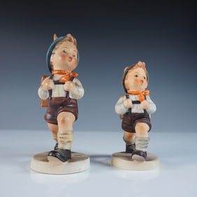2pc Goebel Hummel Figurines, School Boys