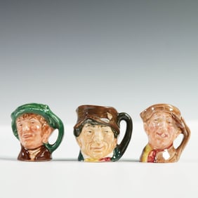 3pc Royal Doulton Tiny Character Jug Set