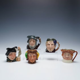 5pc Royal Doulton Character Jug Collection