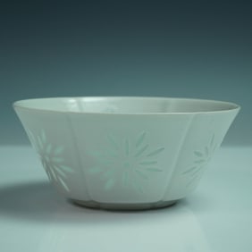 Arabia Enamelware Bowl, Floral Pattern