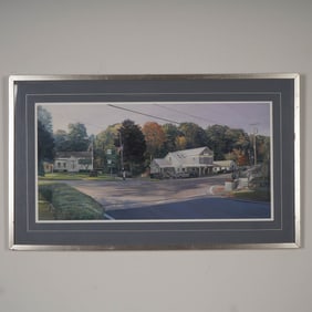 Frank D'Amato, Gouache on Paper, Monterey Street Scene, Signed