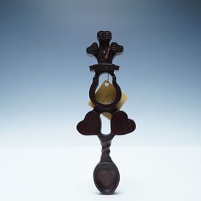 Welsh Hand-Carved Lovespoon, Traditional Folk Art