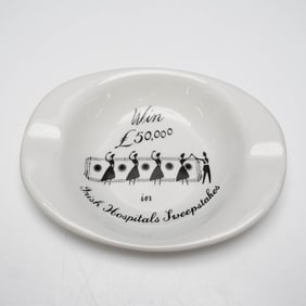 Arklow Pottery Irish Hospitals Sweepstakes Ashtray