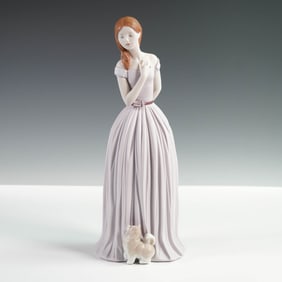 Lladro Porcelain Figurine, I'll Walk You To The Party