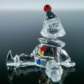Swarovski Crystal Figurine, Clown Puppet