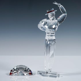 2pc Swarovski Crystal Figurine, Magic of Dance - Antonio with Plaque