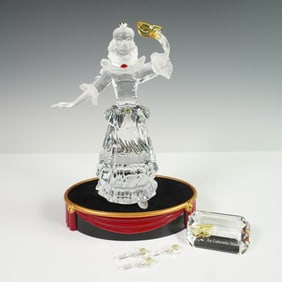 6pc Swarovski Crystal Figurines with Base and Plaque, Columbine & Tulips