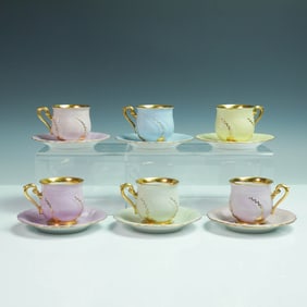 12pc Hutschenreuther Hohenberg Demitasse Cup and Saucer Set
