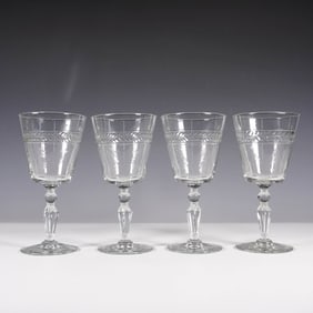 4pc Rock Sharpe Wine Glasses, Jefferson