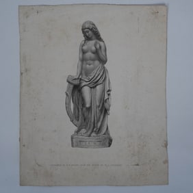 Engraving, Erin by T.W. Knight, After W.J. O'Doherty Statue