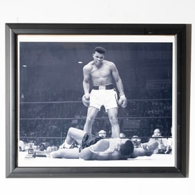 Muhammad Ali vs. Sonny Liston Framed Photo