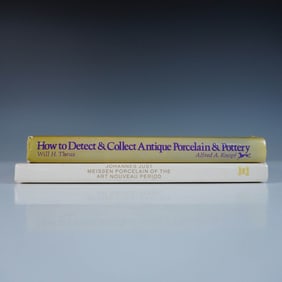 2pc Porcelain and Pottery Collecting Hardcover Books