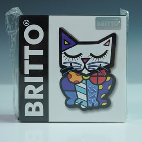 Romero Britto (Brazilian, b. 1963) Rubber Magnet, Sam Cat