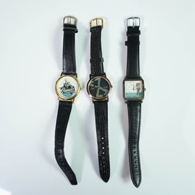 3pc TV Entertainment Memorabilia Wristwatches