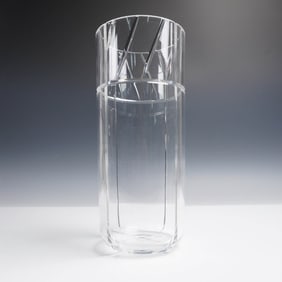 Kosta Boda Lin Utzon Limited Edition Cut Crystal Vase