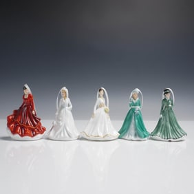 5pc Royal Doulton Christmas Ornament Figurines