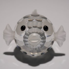 Swarovski Crystal Figurine, Blowfish Small 012724