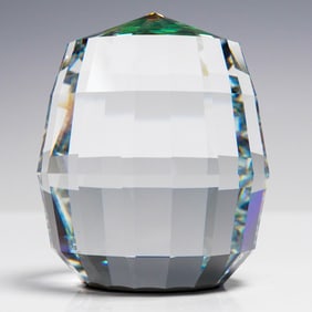 Swarovski Crystal Vitrail Medium Barrel Paperweight