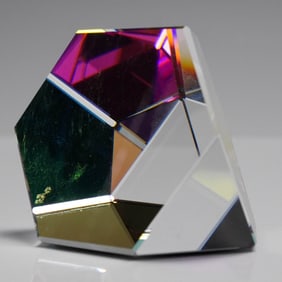 Swarovski Crystal Paperweight, Octron with Original Box
