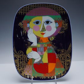 Rosenthal Studio-Linie Rectangular Plate by Bjorn Wiinblad