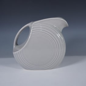 Fiesta Pottery Disc Pitcher, Gray