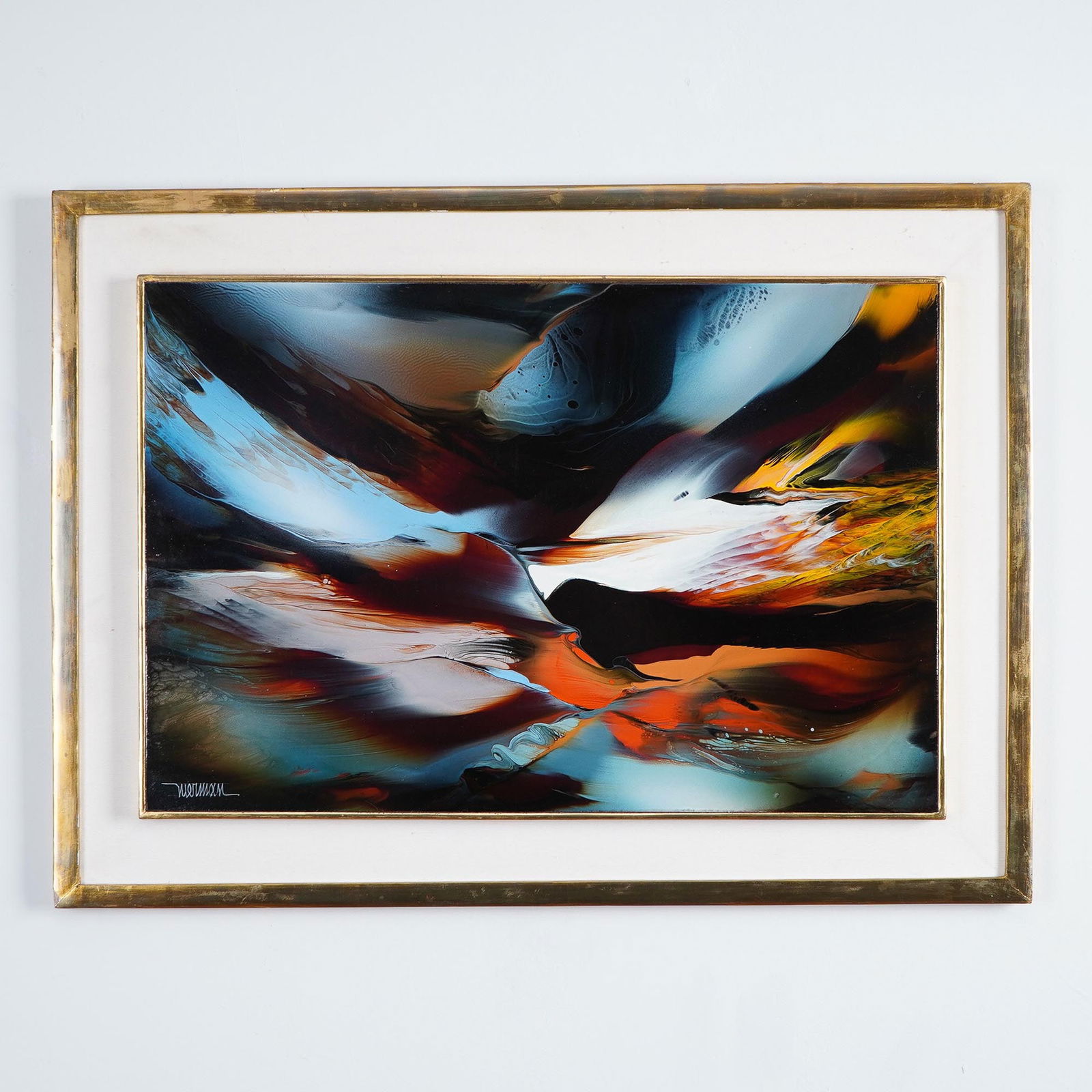 Leonard Nierman, Acrylic on Board, Eternal Flame, Signed (1 of 4)