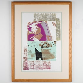 Dina L. Griswold, Pop Art Style Silkscreen on Paper, Patterns, Signed