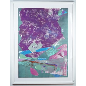 Patricia A. Beatty, Original Screenprint w/ Mixed Media, Signed