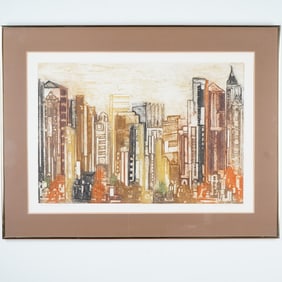 Charlotte Klebanoff, Color Lithograph on Paper, Fantasyscape, Signed
