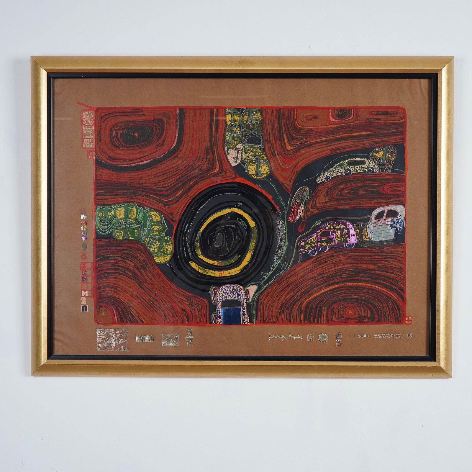 Friedensreich Hundertwasser Ltd Ed Screenprint Crusaders of the Crossroads (1 of 5)