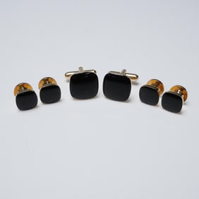 6pc Zylos by George Machado Cufflink and Shirt Stud Set