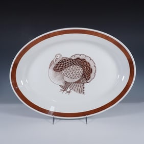 Arabia Finland Porcelain Oval Turkey Platter
