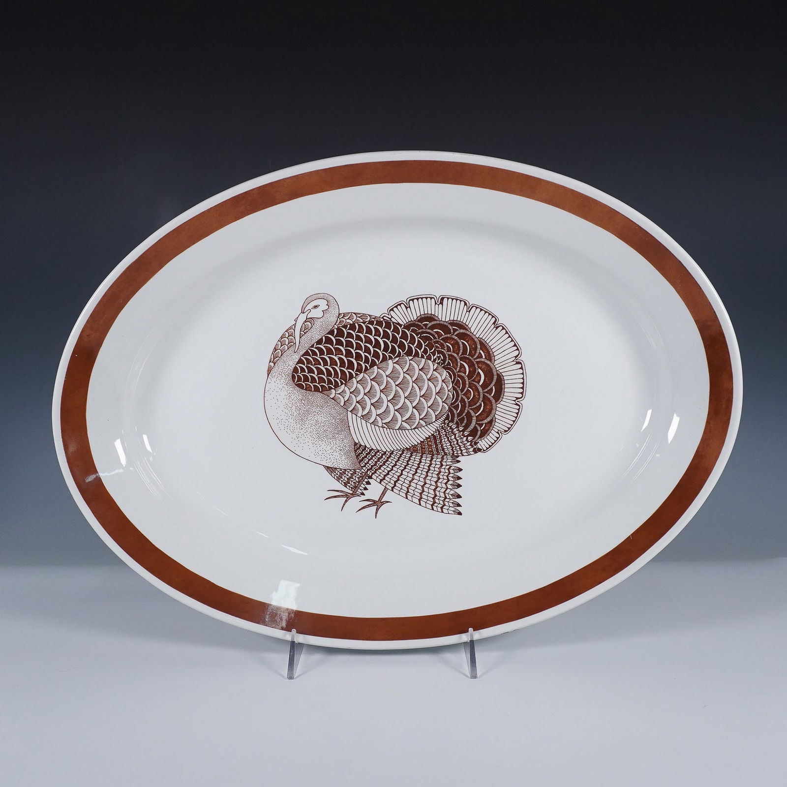 Arabia Finland Porcelain Oval Turkey Platter (1 of 4)