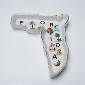 Occupied Japan Florida State Souvenir Dish