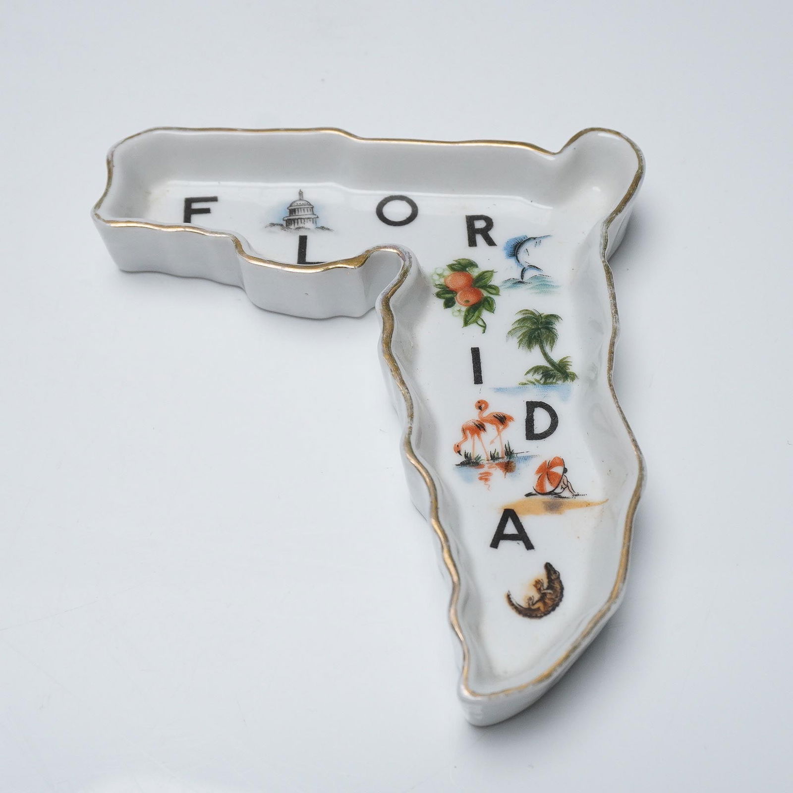 Occupied Japan Florida State Souvenir Dish (1 of 3)